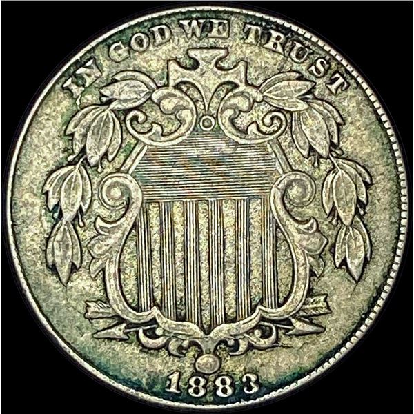 1883 Shield Nickel NEARLY UNCIRCULATED