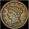 1848 Braided Hair Large Cent LIGHTLY CIRCULATED