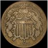 Image 1 : 1866 Two-Cent Piece NICELY CIRCULATED