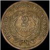 Image 2 : 1866 Two-Cent Piece NICELY CIRCULATED