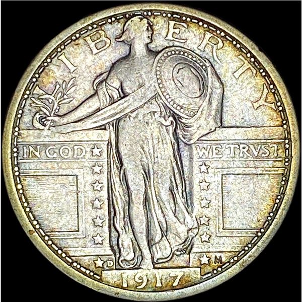 1917-D Silver Standing Liberty Quarter NEARLY UNCIRCULATED