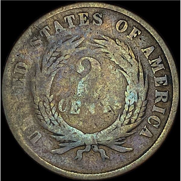 1864 Small Motto Copper-Nickel Two-Cent Piece NICELY CIRCULATED