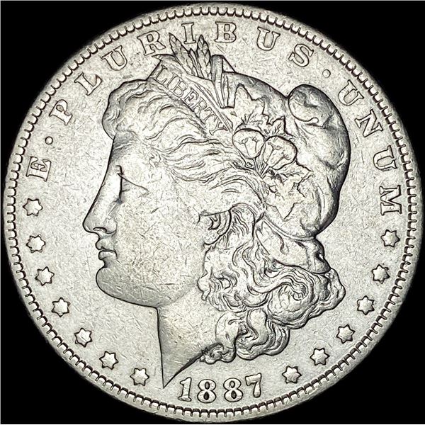 1887 Morgan Silver Dollar NEARLY UNCIRCULATED