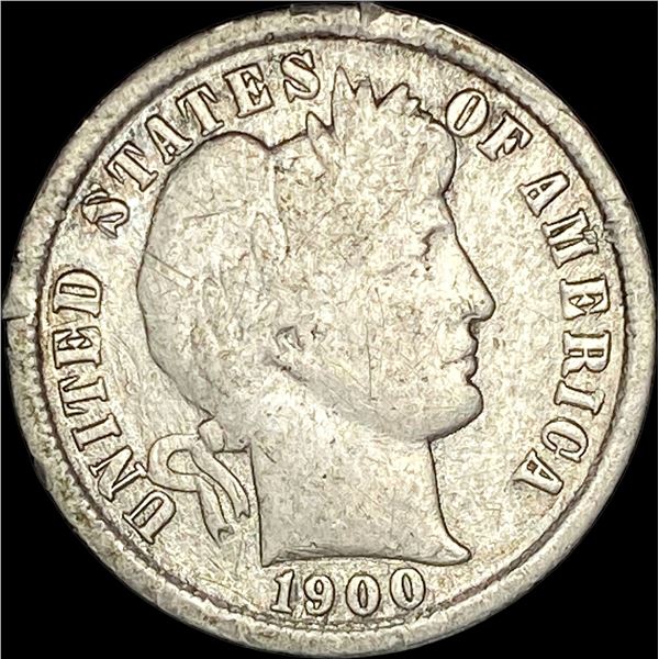 1900-O Silver Barber Dime NICELY CIRCULATED