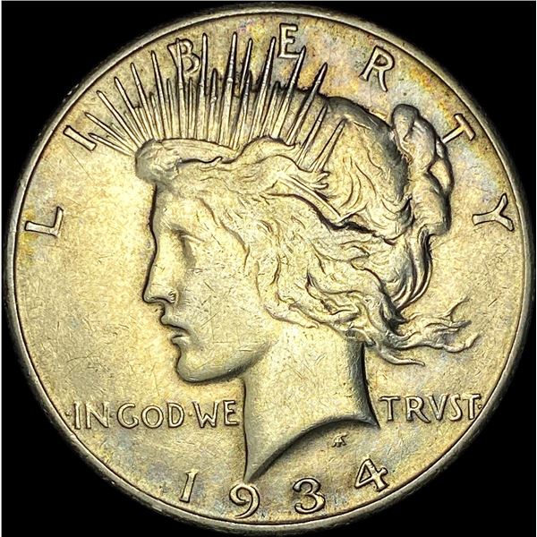 1934-S Silver Peace Dollar CLOSELY UNCIRCULATED
