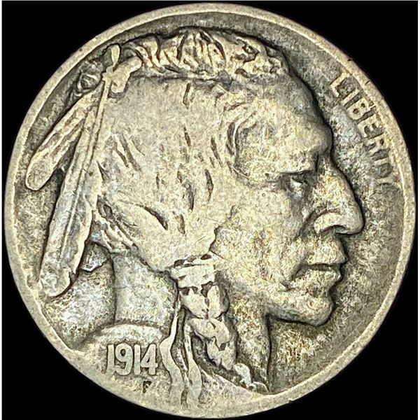 1914-D Buffalo Nickel LIGHTLY CIRCULATED