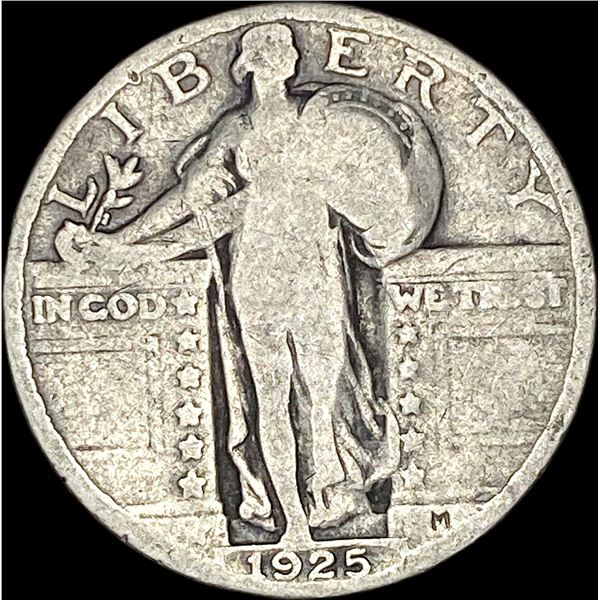 1925 Standing Liberty Silver Quarter NICELY CIRCULATED