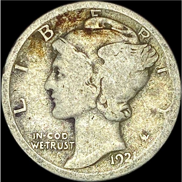 1921 Silver Mercury Dime NICELY CIRCULATED