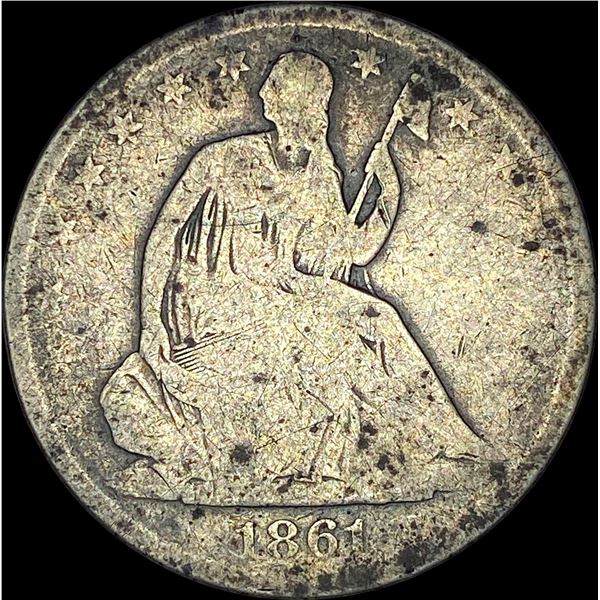 1861-O Silver Half Dollar NICELY CIRCULATED