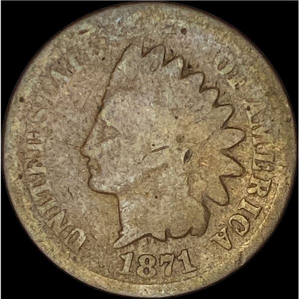 1871 Indian Head Cent NICELY CIRCULATED