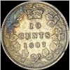 Image 2 : 1887 Canada Silver 10 Cents CLOSELY UNCIRCULATED