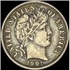 Image 1 : 1901 Barber Dime NEARLY UNCIRCULATED
