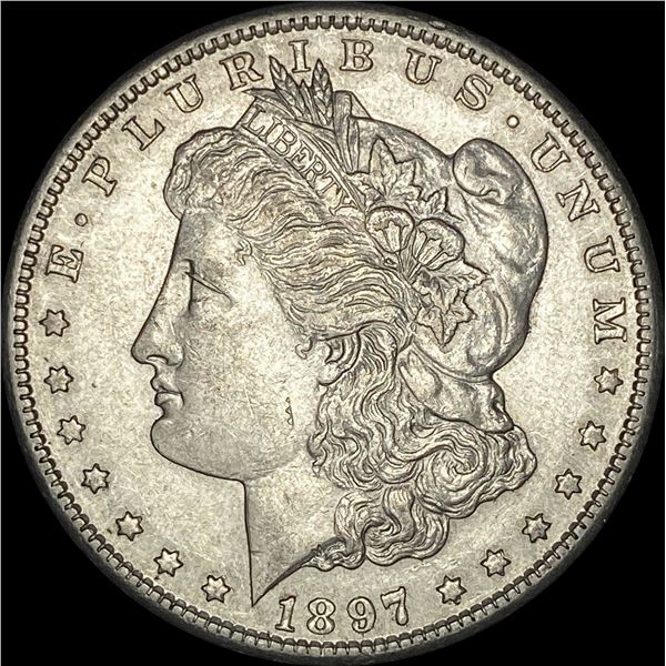 1897-S Silver Morgan Dollar CHOICE AU