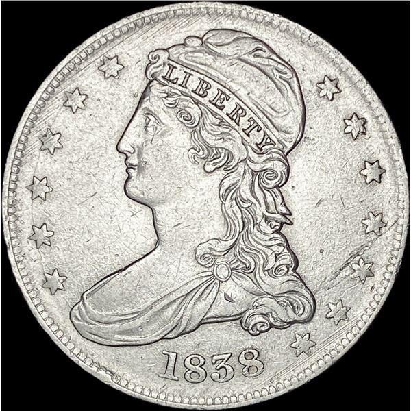 1838 Capped Bust Half Dollar CLOSELY UNCIRCULATED