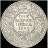 Image 2 : 1920 India Silver 1 Rupee UNCIRCULATED