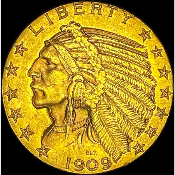 1909-D Gold $5 Indian Half Eagle CHOICE AU