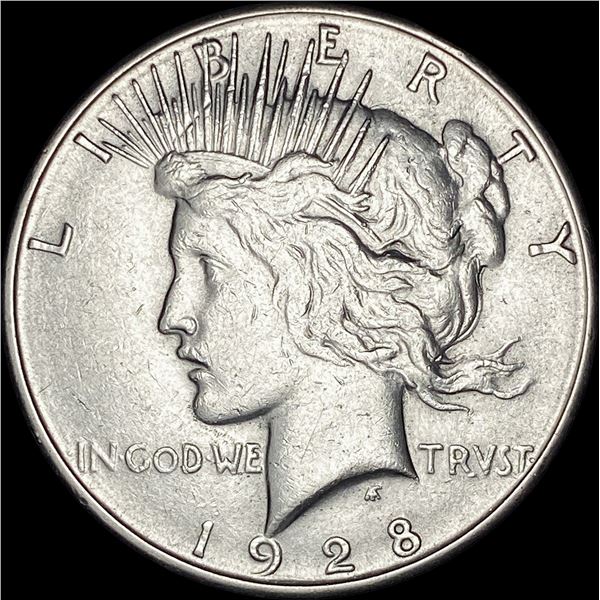 1928-S Silver Peace Dollar CLOSELY UNCIRCULATED
