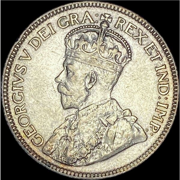1919 Newfoundland Silver 25 Cents CHOICE AU