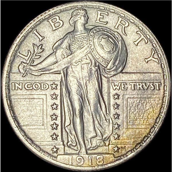 1918 Silver Standing Liberty Quarter UNCIRCULATED