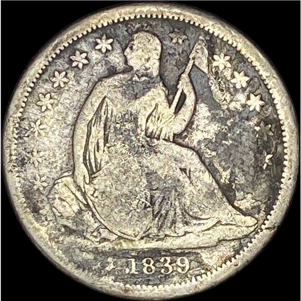1839-O Silver Seated Liberty Dime NICELY CIRCULATED