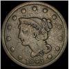 Image 1 : 1843 Braided Hair Large Cent NICELY CIRCULATED