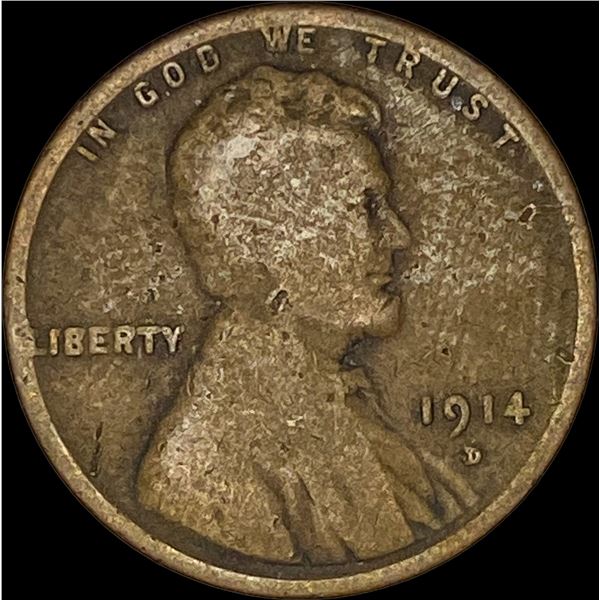 1914-D Lincoln Wheat Cent NICELY CIRCULATED