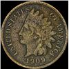 Image 1 : 1909-S Indian Head Cent NICELY CIRCULATED