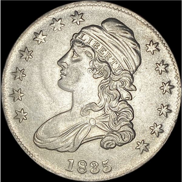 1835 Capped Bust Half Dollar CHOICE AU