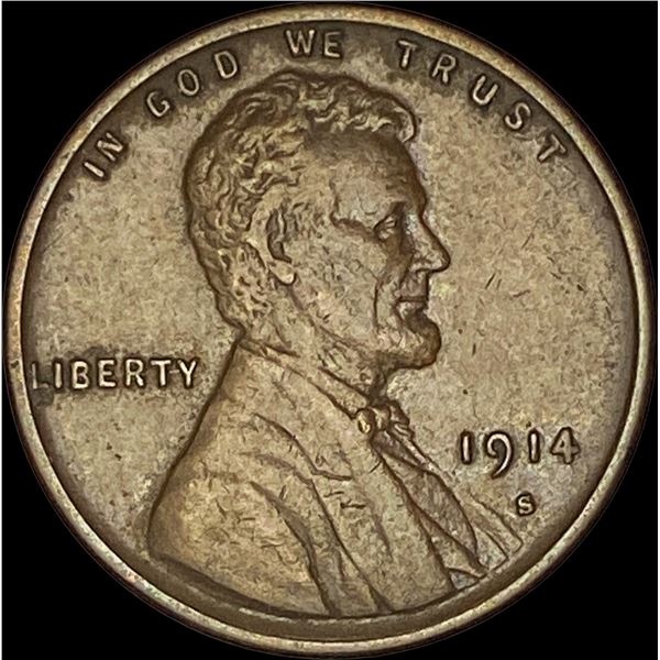 1914-S Lincoln Wheat Cent CLOSELY UNCIRCULATED