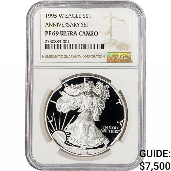 1995 Silver Eagle NGC PF69 Ultra Cameo