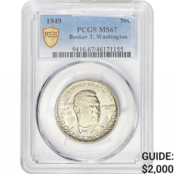 1949 Booker T Half Dollar PCGS MS67