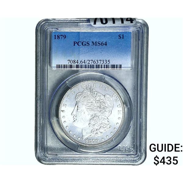 1879 Morgan Silver Dollar PCGS MS64