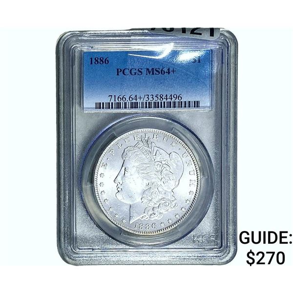 1886 Morgan Silver Dollar PCGS MS64+