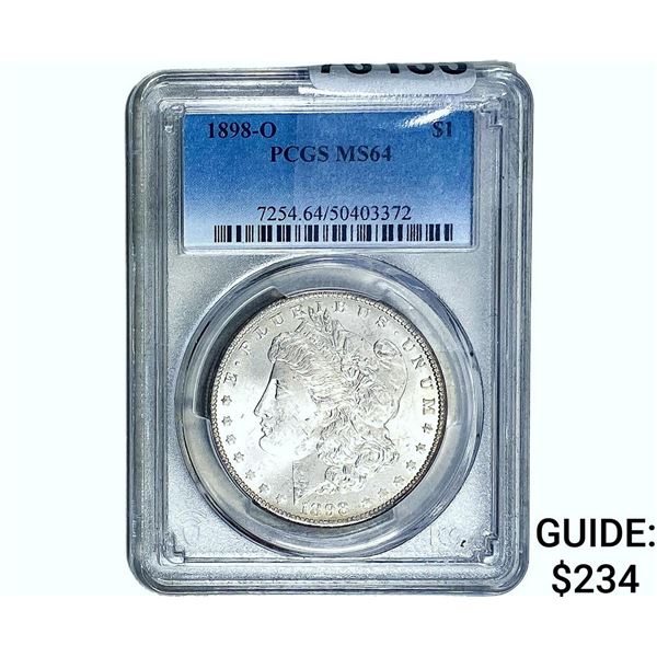 1898-O Morgan Silver Dollar PCGS MS64
