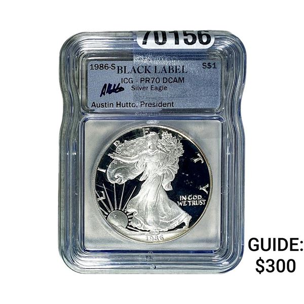 1986-S Morgan Silver Dollar ICG PR70 DCAM