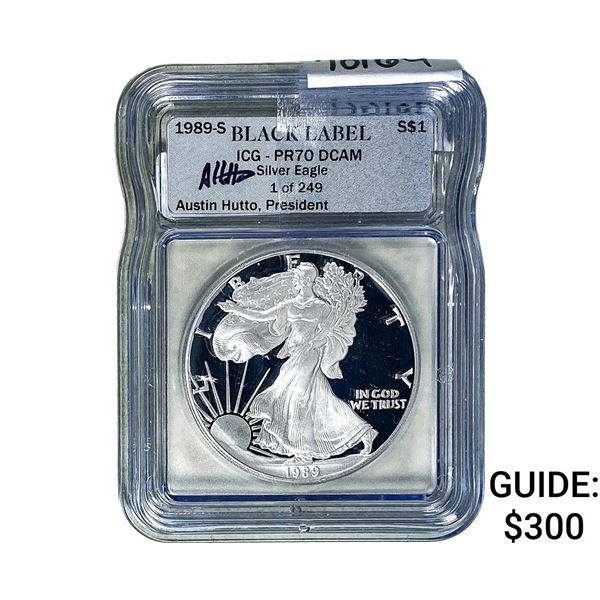 1989-S Silver Eagle ICG PR70 DCAM