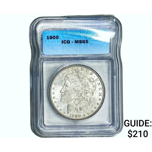 1900 Morgan Silver Dollar ICG MS65