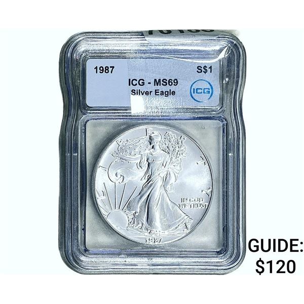 1987 Silver Eagle ICG MS69