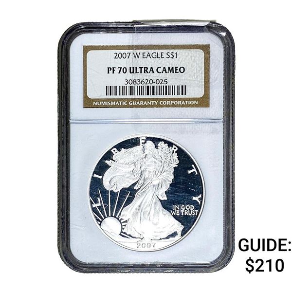 2007-W Silver Eagle NGC PF70 Ultra Cameo