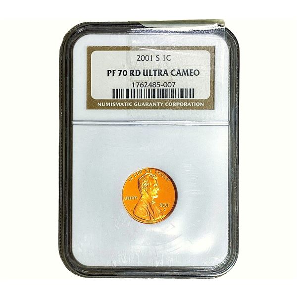 2001-S Lincoln Memorial Cent NGC PF70 RD Ultra Cameo