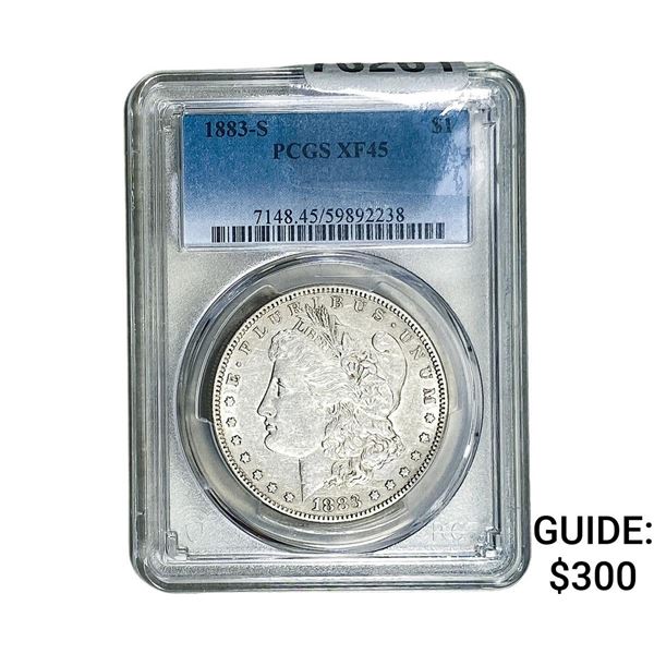 1883-S Morgan Silver Dollar PCGS XF45