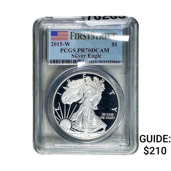 2015-W Silver Eagle PCGS PR70 DCAM