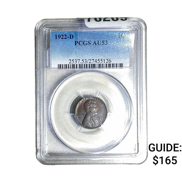 1922-D Wheat Cent PCGS AU53