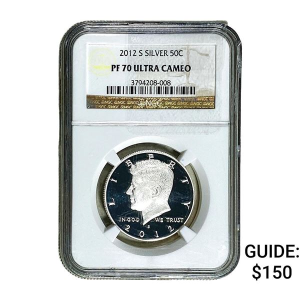 2012-S Kennedy Half Dollar NGC PF70 Ultra Cameo