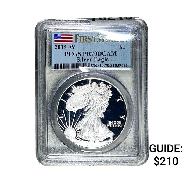 2015-W Silver Eagle PCGS PR70 DCAM