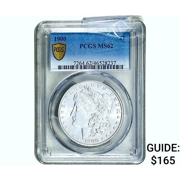 1900 Morgan Silver Dollar PCGS MS62