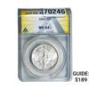 Image 1 : 1942 Walking Liberty Half Dollar ANACS MS64
