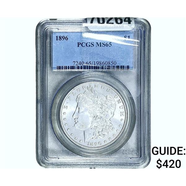 1896 Morgan Silver Dollar PCGS MS65
