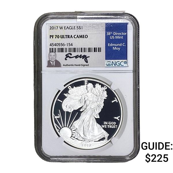 2017 Silver Eagle NGC PF70 Ultra Cameo