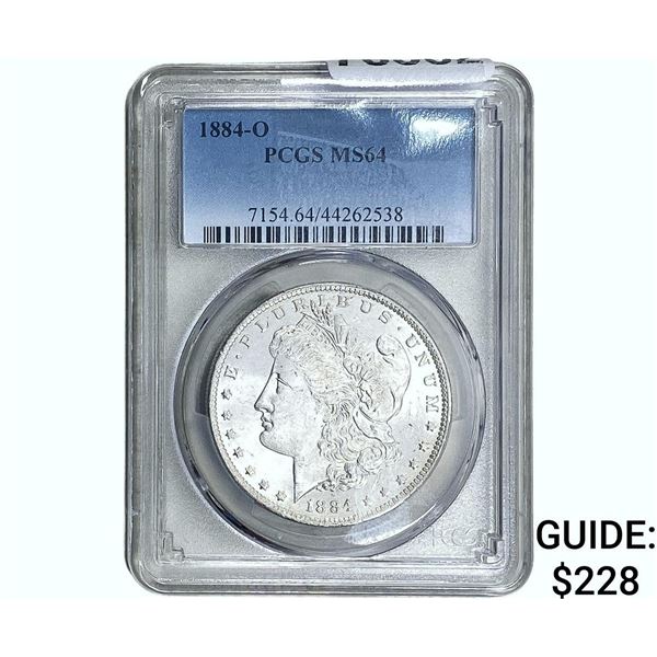 1884-O Morgan Silver Dollar PCGS MS64
